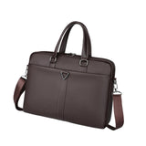 Heavenglow Business Bag For Men Briefcase Notebook Bag Shoulder Bag For Business Travel Pu Brown|Backpacks Bags & Briefcases
