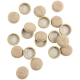 Super Sliders Secure Grip Formed Felt Movers for Furniture to Protect Hard Surfaces, 1.25, Beige (20 Pack)