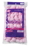 Creativity Street Cotton Decorated Craft Fluff Ball, Pink, Pack of 100,4 oz