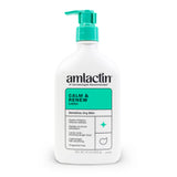 AmLactin Calm & Renew Lotion, 14.1 oz - Therapeutic Body and Face Moisturizer for Sensitive Skin - Exfoliator and Body Lotion fo