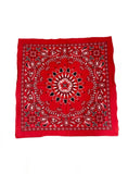 Reema Prints Fancy Cotton Paisley Kani Printed Bandana (Maroon Red_50X50Cm)