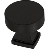 FRANKLIN BRASS Tiered Foot (10-Pack) Cabinet Knobs | Matte Black Handles for Dresser Furniture Drawers/Kitchen/Door/Bathroom | 1