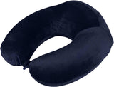 Atevon Premium Adjustable 360 Degree Support Neck Pillow For Airplane Travel Grey Neck Support Pillow For Ultimate Comfort