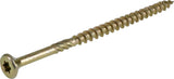 Power Pro 48585 Wood Screws, #10 x 31/2, Premium Star Drive Indoor Cabinet Screws, Gold Yellow Zinc, 1lb Box