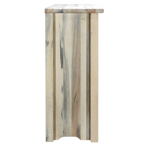 Montana Woodworks Homestead Collection Accent Cabinet With Laser Engraved Moose Design, Left Hinged, Ready To Finish