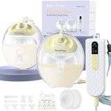 Breast Pump Hands Free K3 Updated, Wearable Breastfeeding Pump with Soft Double-Seal Flange, 1800mAh Long Battery Life & LED Dis