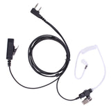 POFENAL Earpiece Compatible with BTECH, Kenwood, Retevis Walkie Talkie with Mic Tansparent Air Acoustic Tube Headset (Normal)
