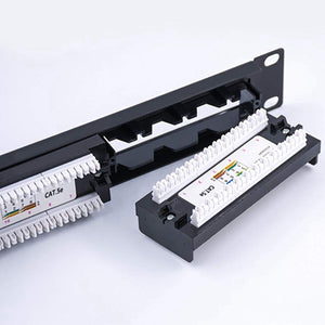 Yankok [CAT5 CAT5e 6 Port Replace Patch Panel Unshielded with Coded T568A/B Ethernet Wiring Diagram for 12/24/48 Port Cat5/5e Pa