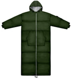 Thermotuff Wearable Sleeping Bag with Dual Hoodie, Long Sleeves, Pockets & Adjustable Drawstring - Ideal for Camping, Cold Weath