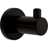 FRANKLIN BRASS Kildare (1-Pack) Towel Hooks Matte Black Single Bathroom Hooks Wall Mounted for Robes & Towels Hand Towel Hook Ho