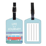 Nutcase Designer Luggage Travel Baggage Tags Single Tag With Name Card Inside Life Is A Journey