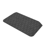 Ruedamann 3 Rise Rubber Threshold Ramp, 35.4 Wide Wheelchair Ramp, 2200 Lbs Capacity, Curb Ramp with Non-Slip Surface, Door Ramp