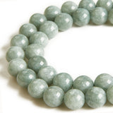 100pcs 8mm Burmese Jade Beads Natural Gemstone Beads Round Loose Beads for Crafting and Jewelry Making