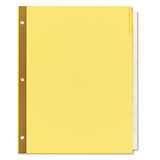 Universal 21877 Extended Insert Indexes, Eight Clear Tabs, Letter, Buff, 6 Sets/Box