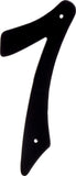 HIllman 841630 4Inch NailOn Black Die Cast Aluminum, House Number 7