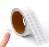 Performore Crystal Clear Transparent 0.5 Round Stickers 2 Across, Envelope Tab Sealer and Retail Package Round Clear Seal Label