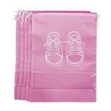 Hexoniq Drawstring Transparent Window Travel Shoe Bag, Portable Shoes Storage Bag NonWoven Dust Bag Suitable For Men And Women 