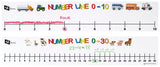 Si Number Line, 0-10 &Amp; 0-30, Set Of 15