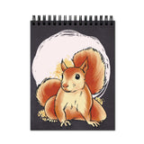 Plan To Gift Squrrel With Moon Spiral Wiro Diary Notebook Journal Drawing Book Blank Unruled Pages Potrait A4 (Size 8X11)