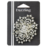 Belagio Enterprises 2 1/2Inch Bunch Rhinestone Brooch | BW140 Silver