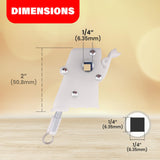 Amazing Drapery Hardware 2 PcS Wand Tilt control Horizontal Blind Parts Wand Tilter Large, High Profile