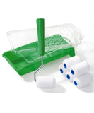 Bates- 2 Inch Foam Paint Roller Kit, 10 Pack, Small Paint Roller Kit, 1x Plastic Paint Tray, 2X Clear Disposable Tray Liners, 1x