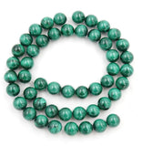 90pcs Adabele Natural Green Malachite Gemstone 8mm Round Beads