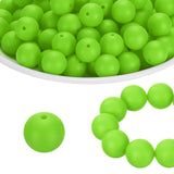 HARFINGTON 180Pcs Silicone Beads 9mm Round Rubber Focal Beads Bulk for Pens Keychain Bracelet Necklace DIY Crafts Making, Willow