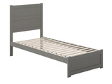 AFI, NoHo Twin XL Platform Bed with Matching Footboard, Grey