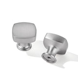 khtumeware 10 Pack Knob Brushed Nickel Cabinet knobs,Satin Nickel Solid Heavy-Duty Bifold Closet Door Knobs,Hardware Pulls for K