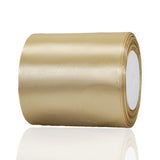 Gold Ribbon 4 Inch Wide - 25 Yards Gold Satin Ribbon for Ribbon Cutting Ceremony Grand Opening, Wedding Chair Sash, Gift Wrappin