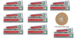 Pack of 8 - K.P.Namboodiri's Ayurvedic Toothpaste 100g + Free Vetiver Bath Scrub