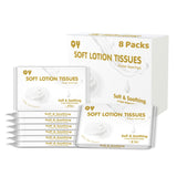 QingYa Lotion Facial Tissues,Ultra Soft 6-Ply Thicken,Travel Size Multipack Pocket Tissue, Hypoallergenic for Sensitive Skin and