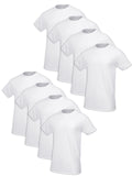 Fruit of the Loom Mens TagFree Cotton Undershirts, RegularCrew8 Pack White, Medium