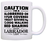 ThisWear Dog Lover Gifts for Women Crazy Labrador Lady Dog Mom Lab Retriever Gift 11oz Ceramic Coffee Mug with Handle
