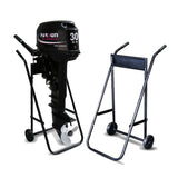 Outboard Boat Motor Stand, Heavy Duty Outboard Engine Carrier Cart Dolly Storage with 2 Wheels, 165LBS Outboard Motor Stands Mot