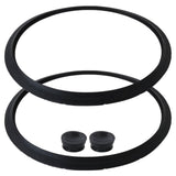 INGQI New 2x 09936 Pressure Cooker Sealing Ring Replacement & Overpressure Plugs Compatible for Presto 4QT 6QT Canner, Black