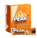 PEAK PROTEIN BARS - Chocolate Peanut Butter Crunch - Natural - Grass-Fed Whey - 20G Protein - Non-GMO - Gluten Free - Organic Mi