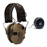Walker's Razor Slim Electronic Muff with Full-Range Speakers and Omnidirectional Mic (Gold Sprinkles) Bundle with Hearing Protec