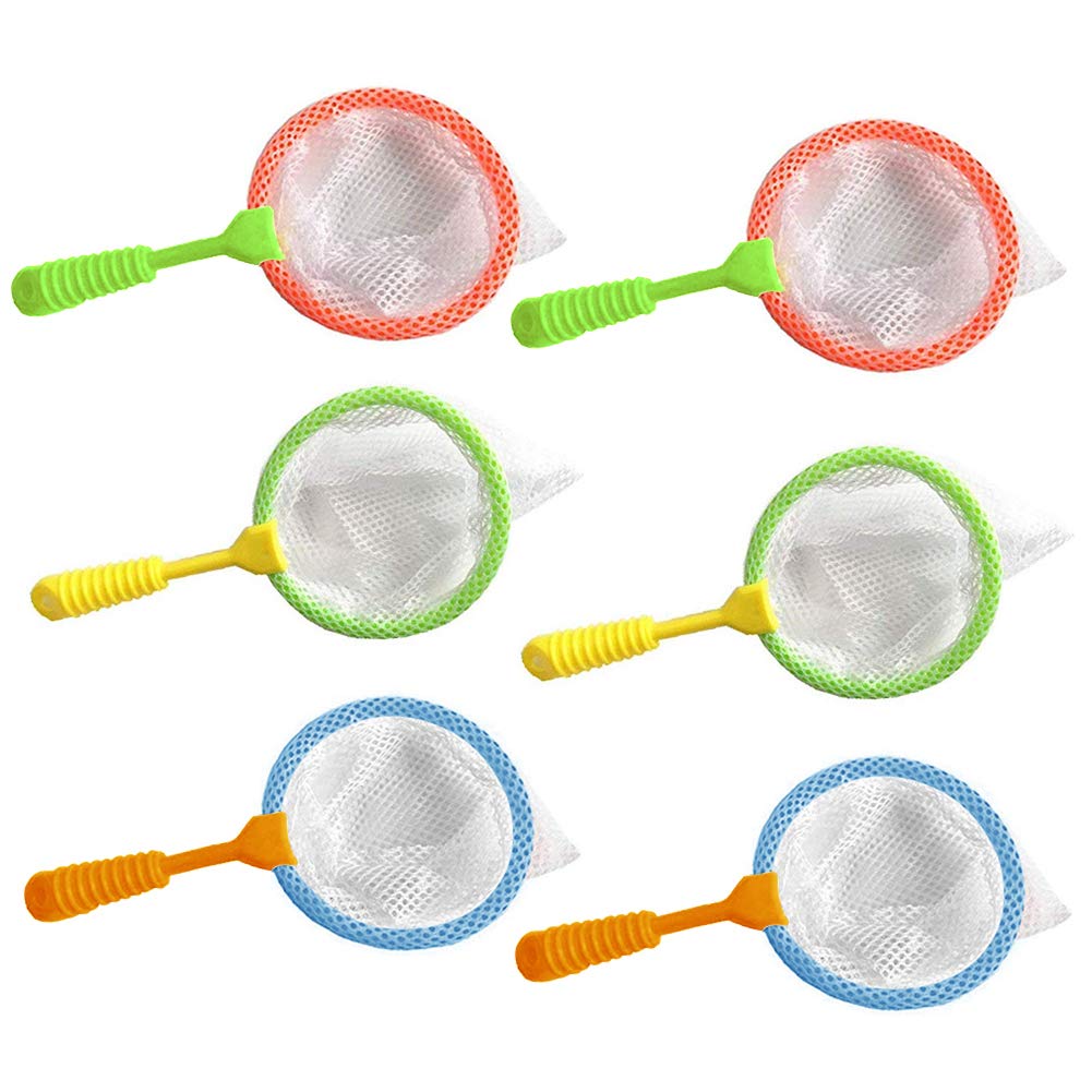 Durable Kids Bug Catcher Nets, 6PCS Insect Collecting Net Bath Toy Adventure Tool Early Learning Tool for Specimen Observation