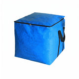 Merishopp Waterproof Cube Storage Bag MoistureResistant Heavy Duty Storage Bag Woven Material, Blue, 280L