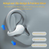 Wigfar Open Ear Headphones True Wireless Bluetooth Headphones, Ear Clip Earbuds,Sweat Resistant,Fast Charging,24HRS Playtime,Ope