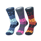Boldwink Combed Cotton With Spandex, Treated With N9 For Antimicrobial Benefits Crew Length Sockes, Pack Of 3 (MultiColoured 1)