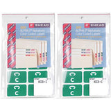 AlphaZ ColorCoded Second Letter Labels, Letter A, Red, 100/Pack [Set of 2] Label/Color: Letter C, Dark Green