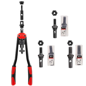 WETOLS 11Pcs Rivet Nut Tool Replacement Mandrels of WE882/WE889, Rivet Nut Tool Accessories Set M3 M4 M5 M6 M8 M10 M12, 10-24, 1