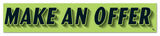 Slogan Car Window Stickers - Black and Fluorescent Green (12 Pack)