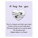 MIXJOY a Tinny Little Pocket Hug Token with Poem Card for Isolation Gift, Miss You, Thinking of You, Social Distance Gift for Fa