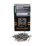 Huttig-Grip Fence Deck Nails 2-1/2 inches 8d for Wood Fencing HGN8OGSTDK5 Spiral Shank Outdoor Galvanized Finish, 5 lb Pack of 5