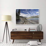 Abraham Lake Created By Bighorn Dam On The North Saskatchewan River, Jasper National Park, Alberta, Canada-Paper Art-62,,X42,,