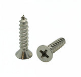 BCP Fasteners 100 Qty #6 x 3/4 Flat Head 304 Stainless Phillips Head Wood Screws (BCP18)